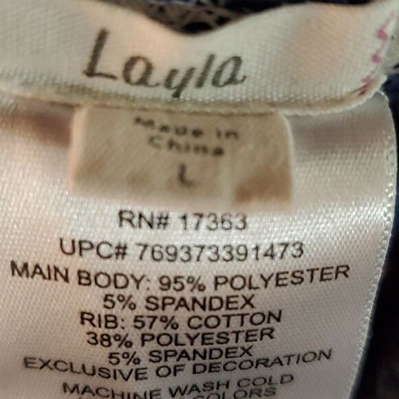 Layla velour navy blue with stars sleep pants - Picture 8 of 9